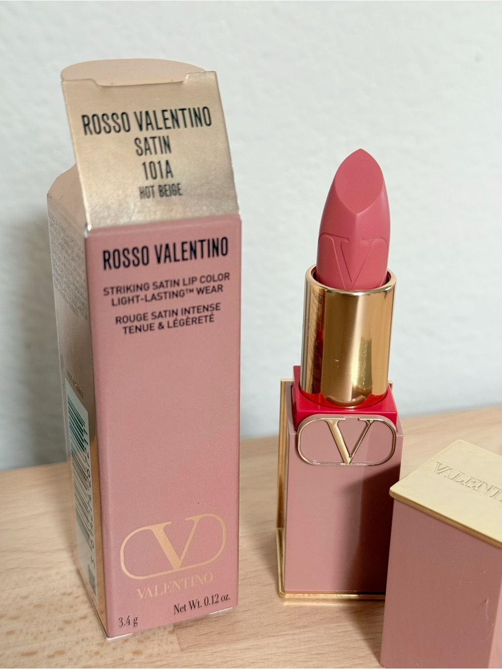 Valentino Satin Lipstick 101A Nude Pink